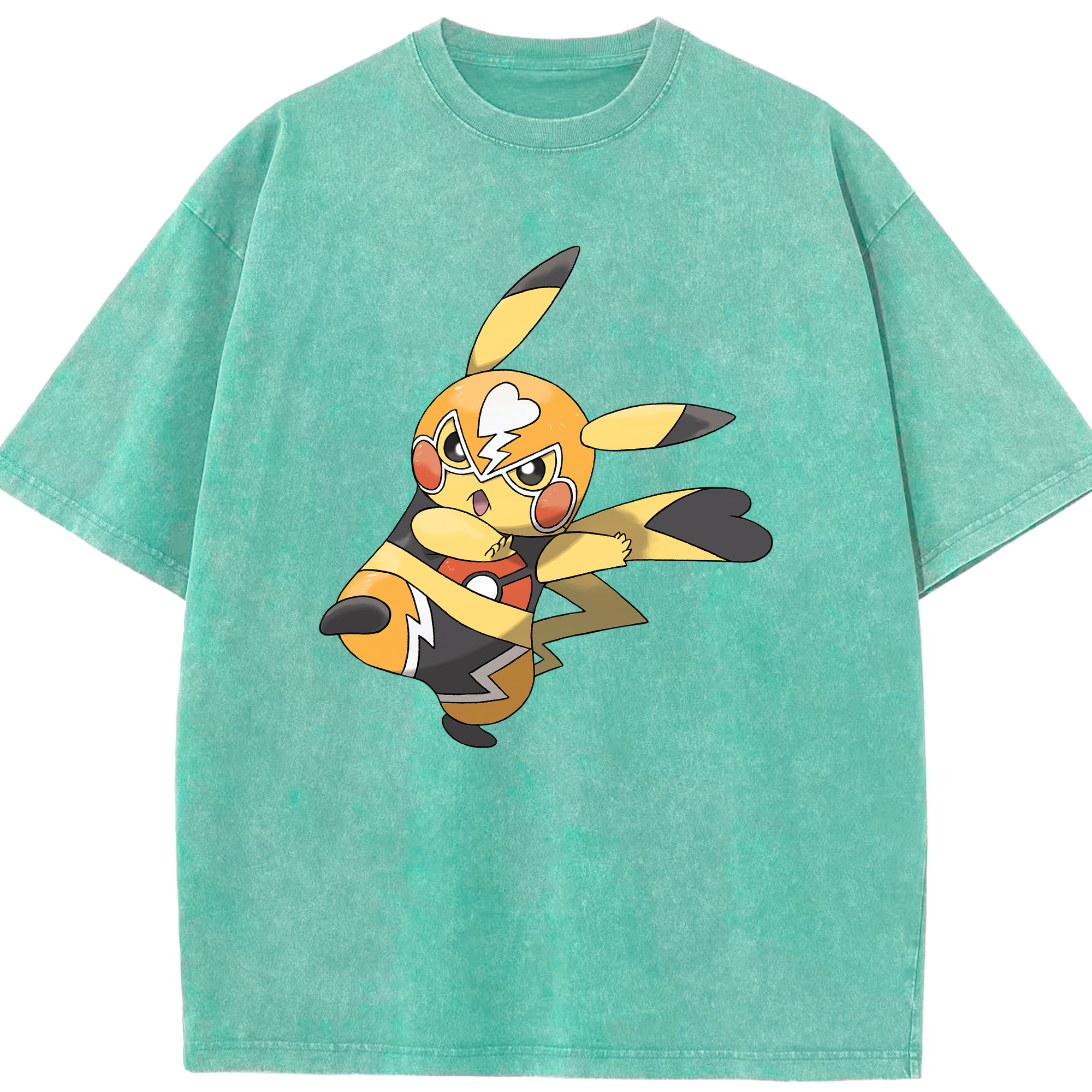 （画像用） ポケットモンスター Pokémon 綿100% ヴィンテージ風 半袖Tシャツ（フロントプリント）